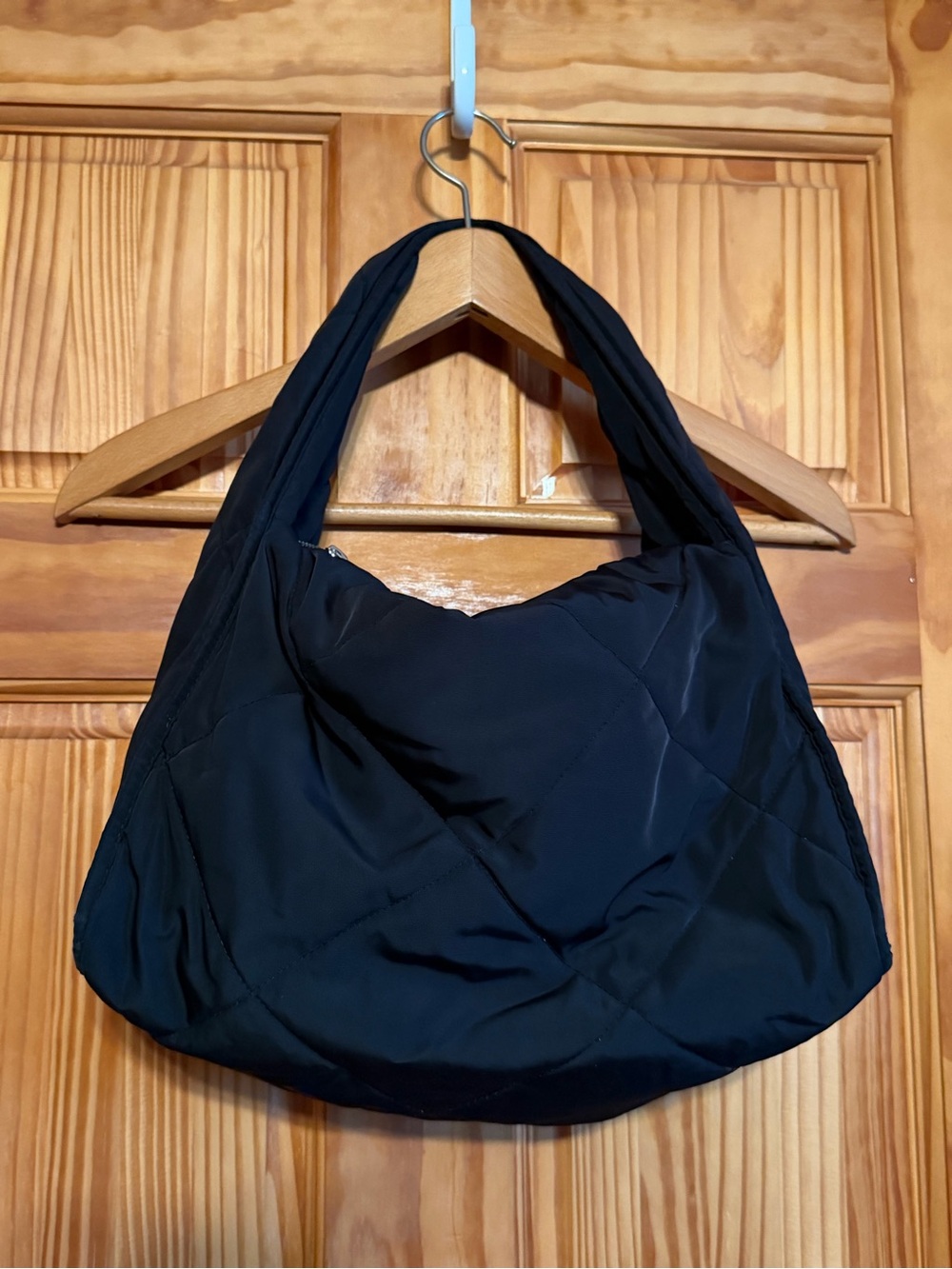 COS Black Diamond Quilted Shoulder Bag